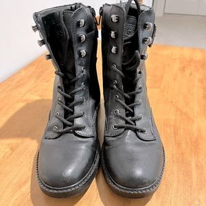 Womens combat boot. “G by guess”. Size 8.5. Like new condition. Black.